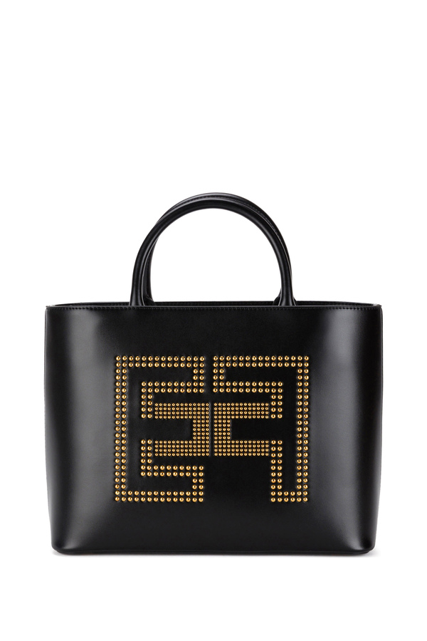 Shopper con logo borchiato - Elisabetta Franchi® Outlet