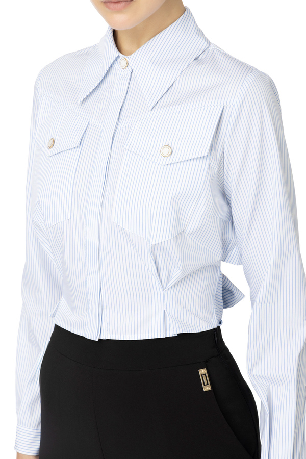 Camisa con nudo - Elisabetta Franchi® Outlet