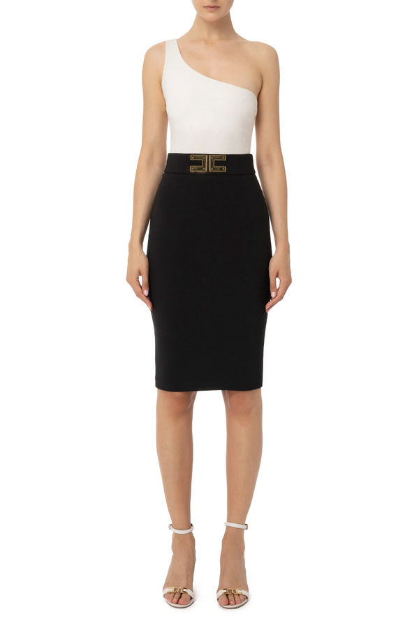 Slim fit pencil skirt - Elisabetta Franchi® Outlet