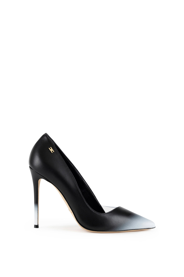 Shaded leather pumps - Elisabetta Franchi® Outlet