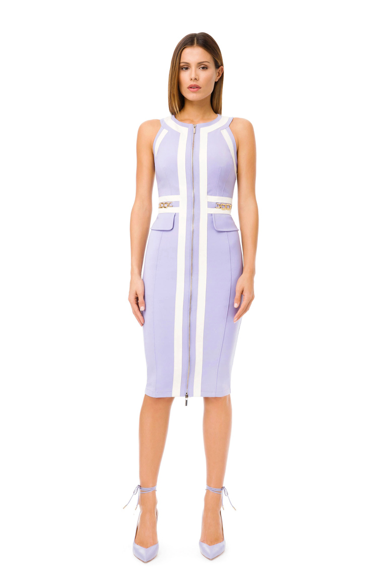 Two-tone sheath dress - Sheath Dresses | Elisabetta Franchi® Outlet