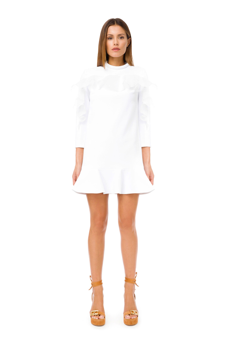 Dress with 3/4 length sleeves - Daytime Dresses | Elisabetta Franchi® Outlet