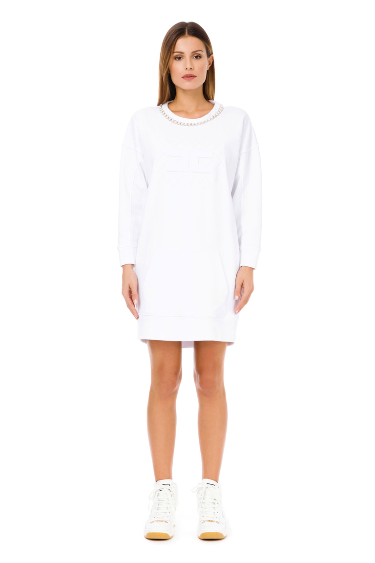 Fleece oversize jumper - Knitted Dresses | Elisabetta Franchi® Outlet