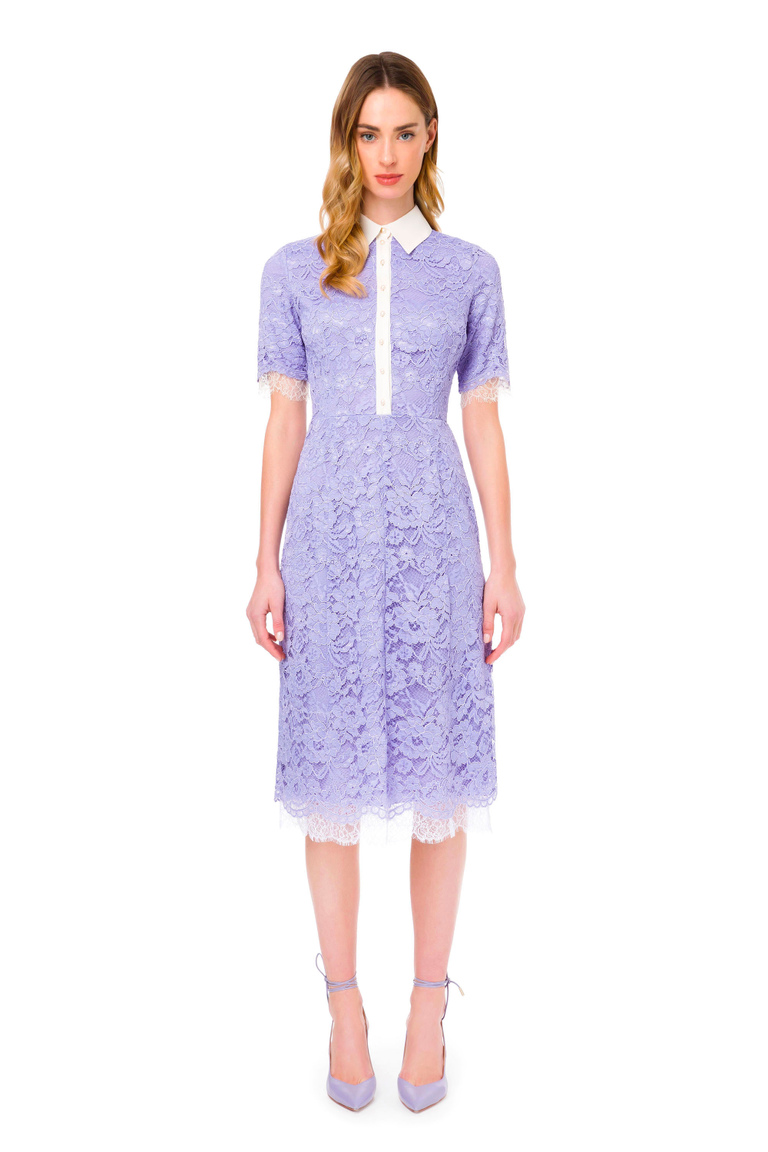 Lace shirt-dress - Daytime Dresses | Elisabetta Franchi® Outlet