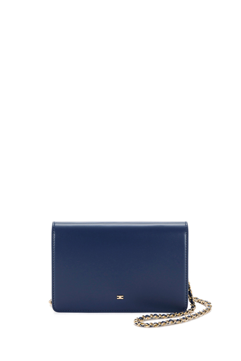 Bag with logo appliqué - Shoulder Bags | Elisabetta Franchi® Outlet
