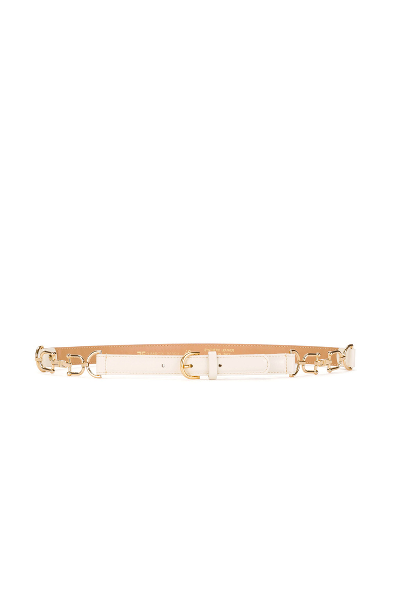 High waist belt with gold clasps - Accessories | Elisabetta Franchi® Outlet