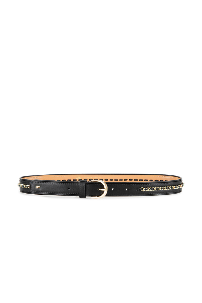Belt with the Elisabetta Franchi logo - Accessories | Elisabetta Franchi® Outlet