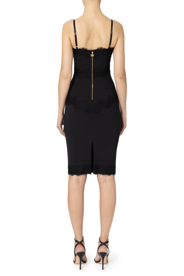 Abito longuette con arricciature - Abiti & Tute | Elisabetta Franchi® Outlet