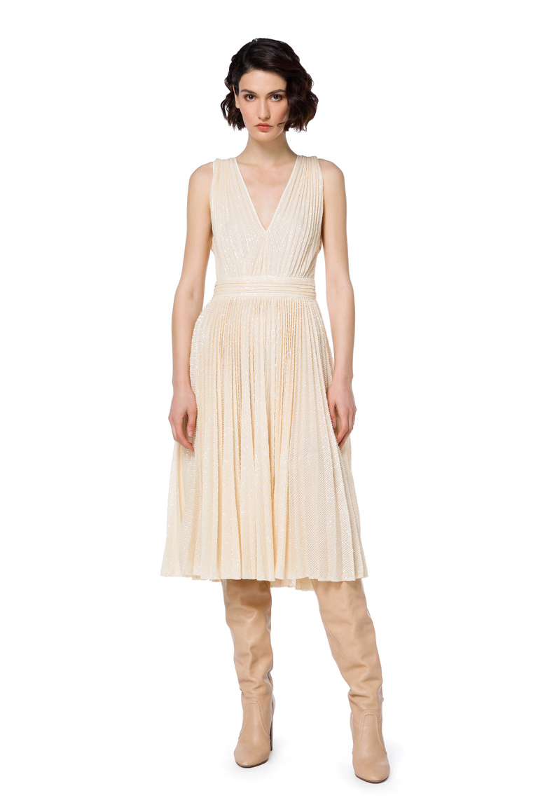 Marilyn dress in tulle fabric - Midi Dress | Elisabetta Franchi® Outlet