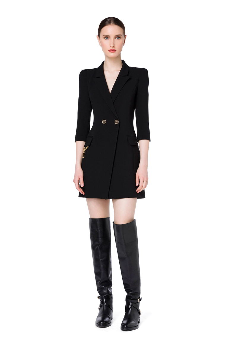 Jacket dress with stirrup accessory - Daytime Dresses | Elisabetta Franchi® Outlet