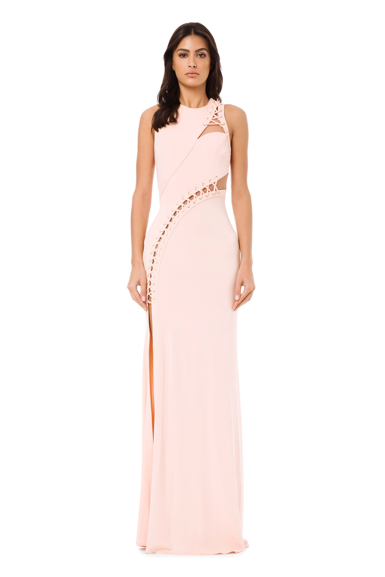 Red Carpet sleeveless dress with opening - Dresses | Elisabetta Franchi® Outlet