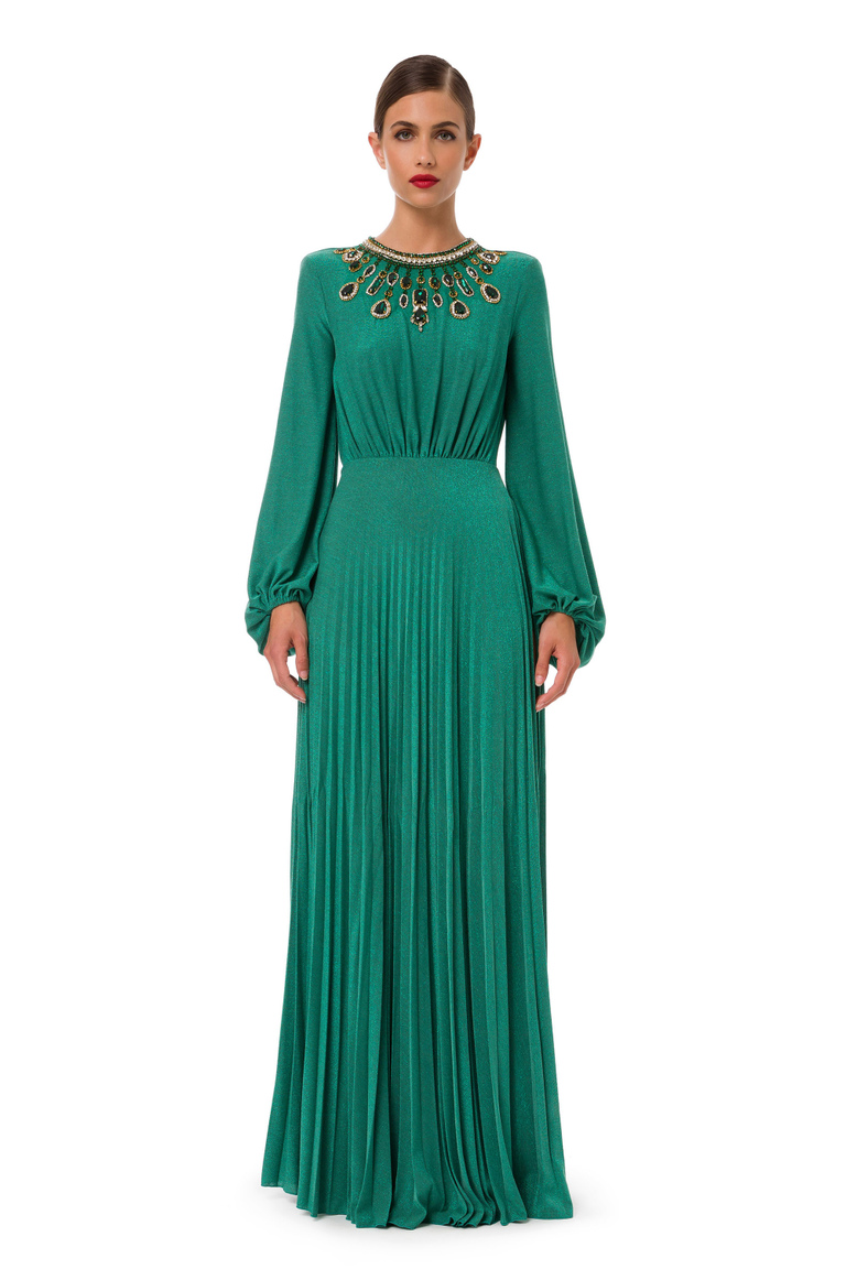 Red Carpet long dress with stones embroidery - Red Carpet | Elisabetta Franchi® Outlet