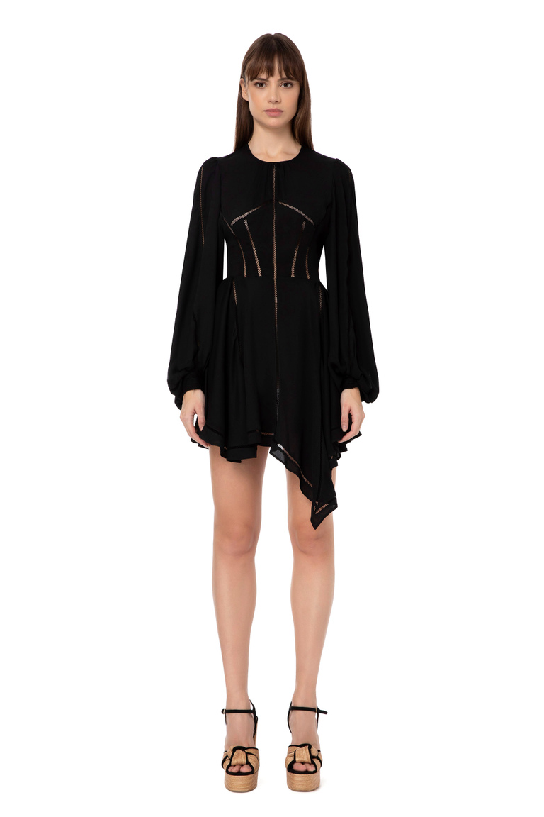 Mini dress with Ajour pattern - Apparel | Elisabetta Franchi® Outlet