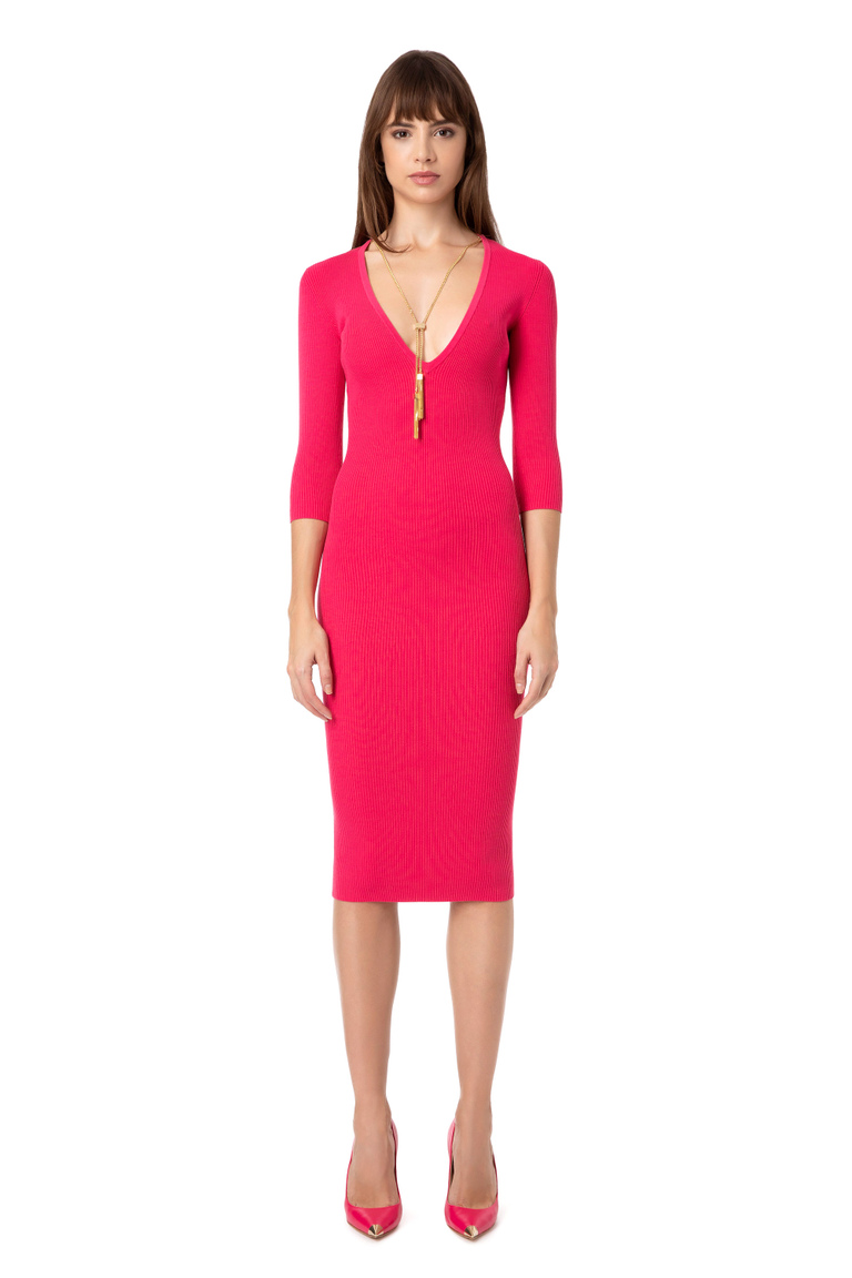 Calf-length dress - Midi Dress | Elisabetta Franchi® Outlet