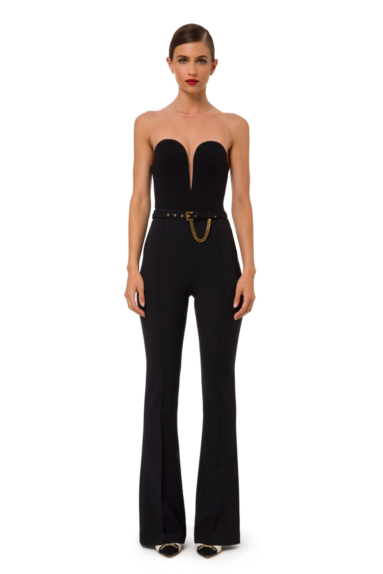 Bodysuit in jersey fabric with round neckline - Top e T-shirts | Elisabetta Franchi® Outlet