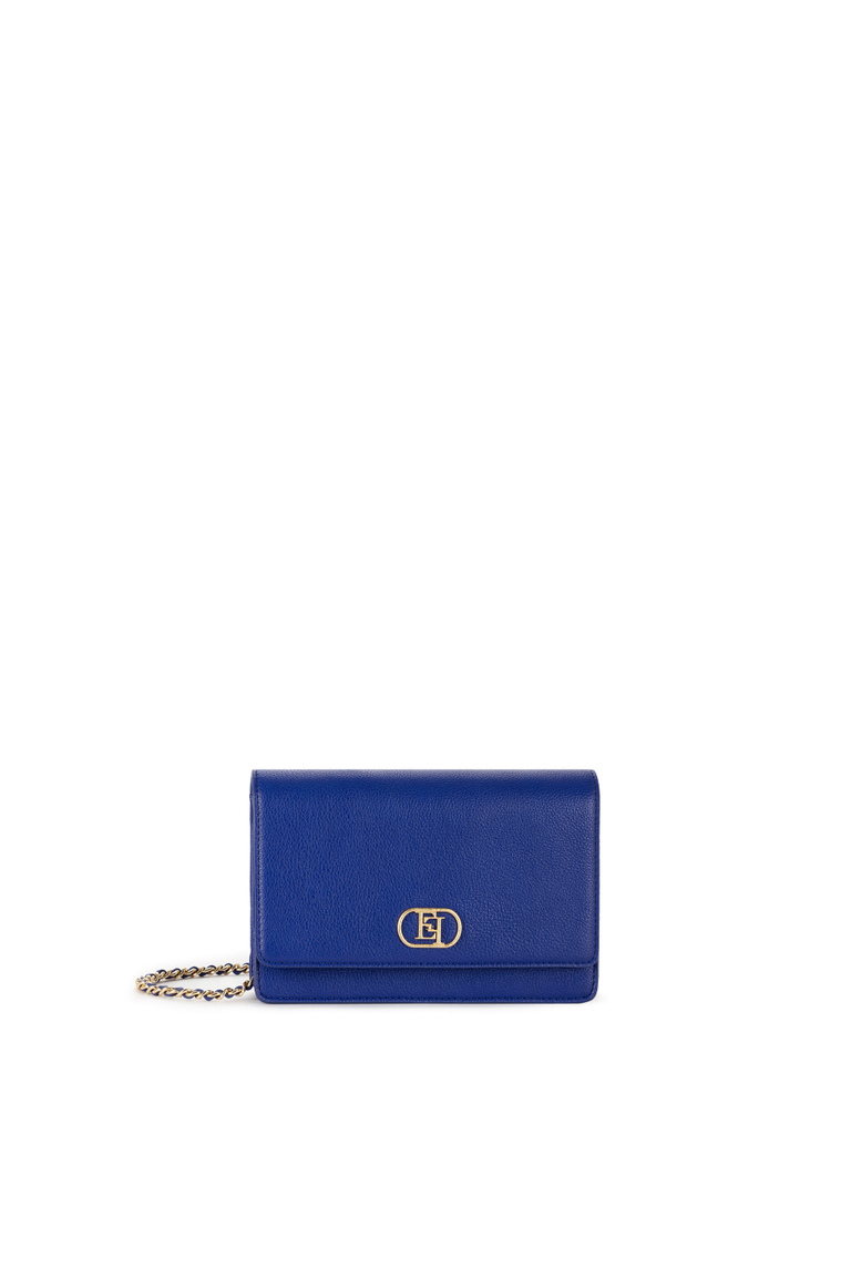 Shoulder bag with metal logo - Strap Bags | Elisabetta Franchi® Outlet