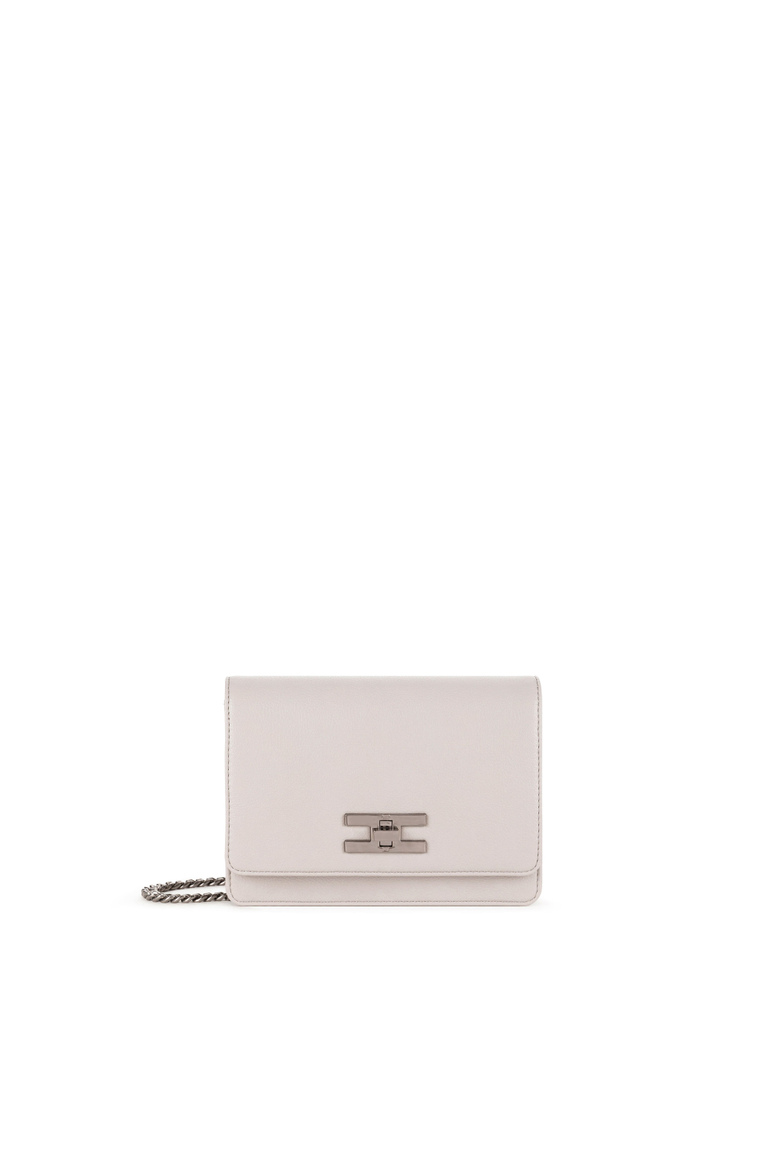 Shoulder bag with logoed turn-lock - Strap Bags | Elisabetta Franchi® Outlet