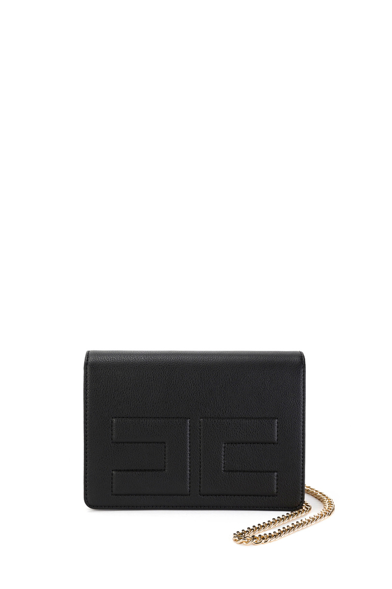 Bag with chain shoulder strap - Bags | Elisabetta Franchi® Outlet