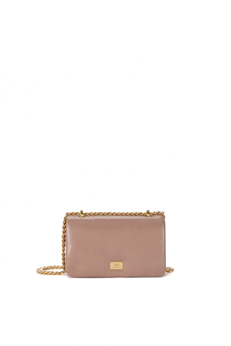 Small puffy bag with shoulder strap - Bags | Elisabetta Franchi® Outlet