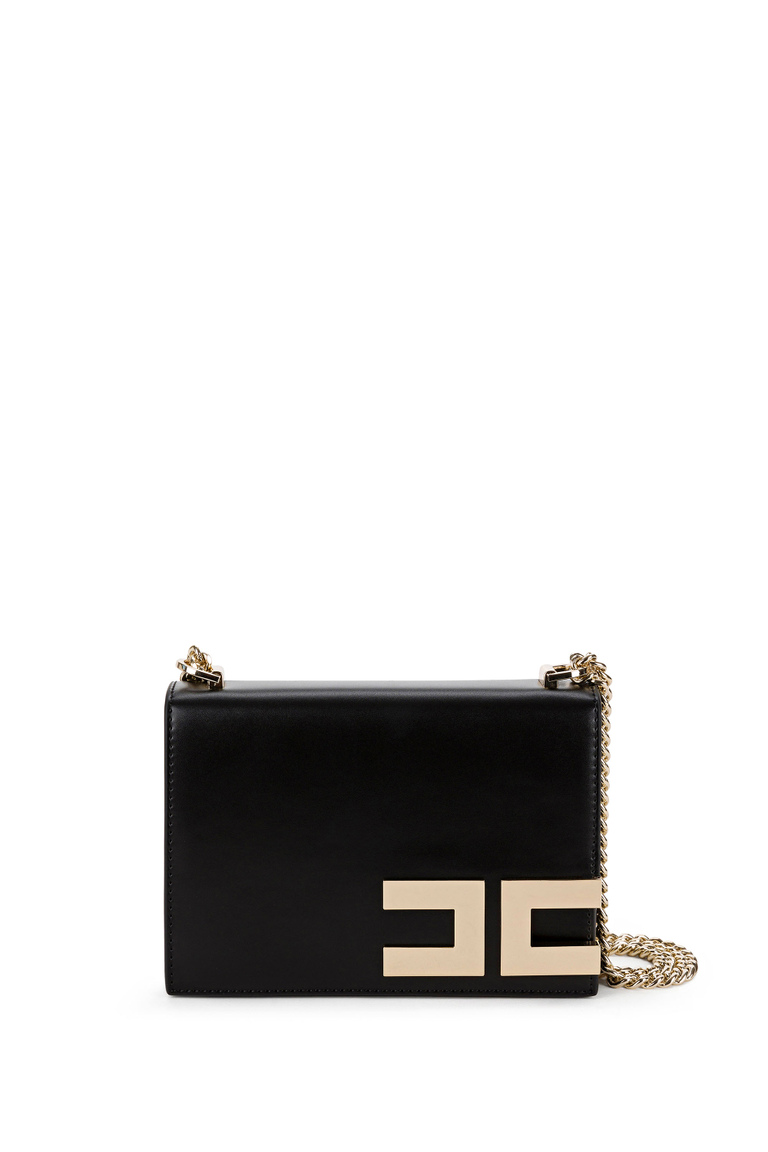 Borsa a tracolla con logo laterale - Borse a tracolla | Elisabetta Franchi® Outlet