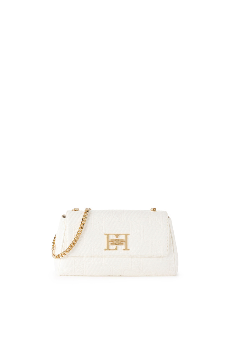 Umhängetasche aus Jacquard-Raphia - Clutches | Elisabetta Franchi® Outlet