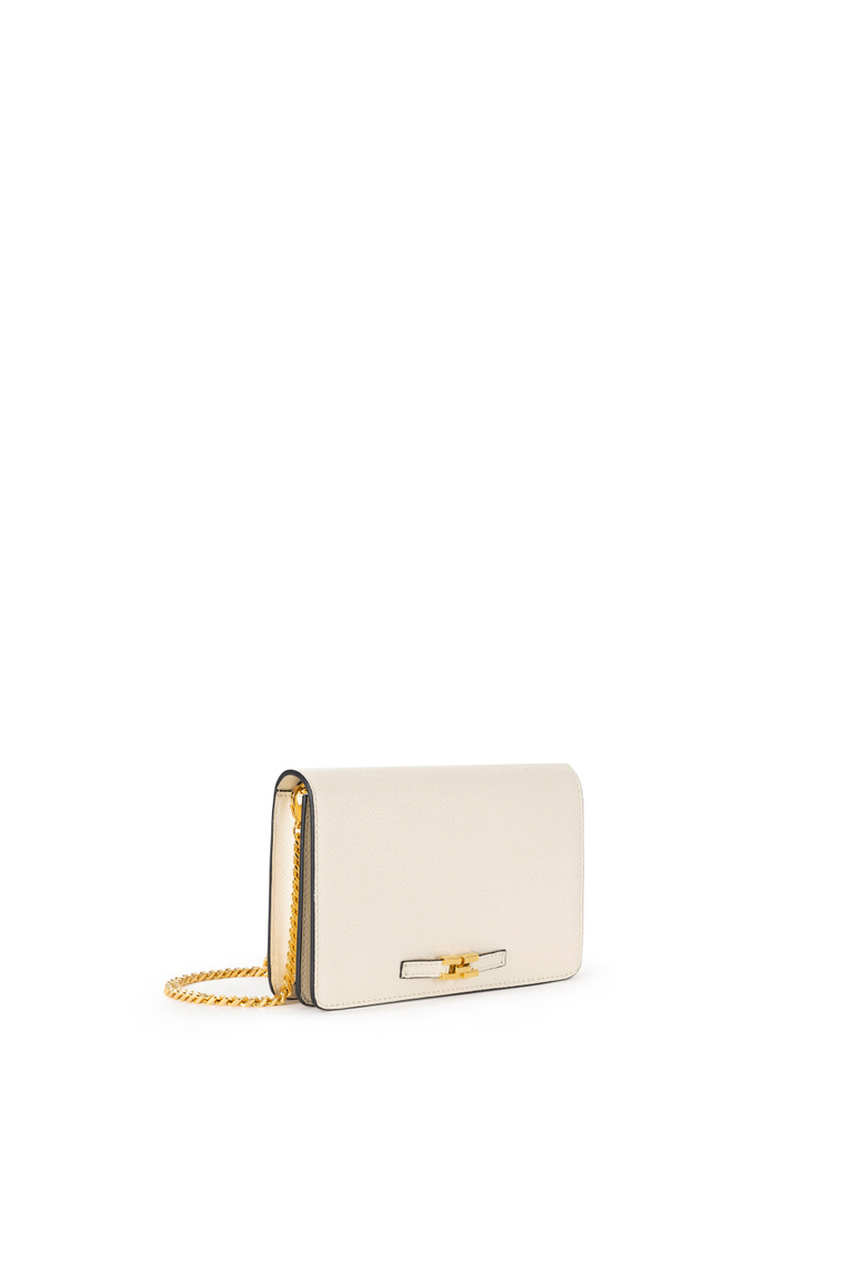 Umhängetasche aus Leder mit Horsebit - Taschen | Elisabetta Franchi® Outlet