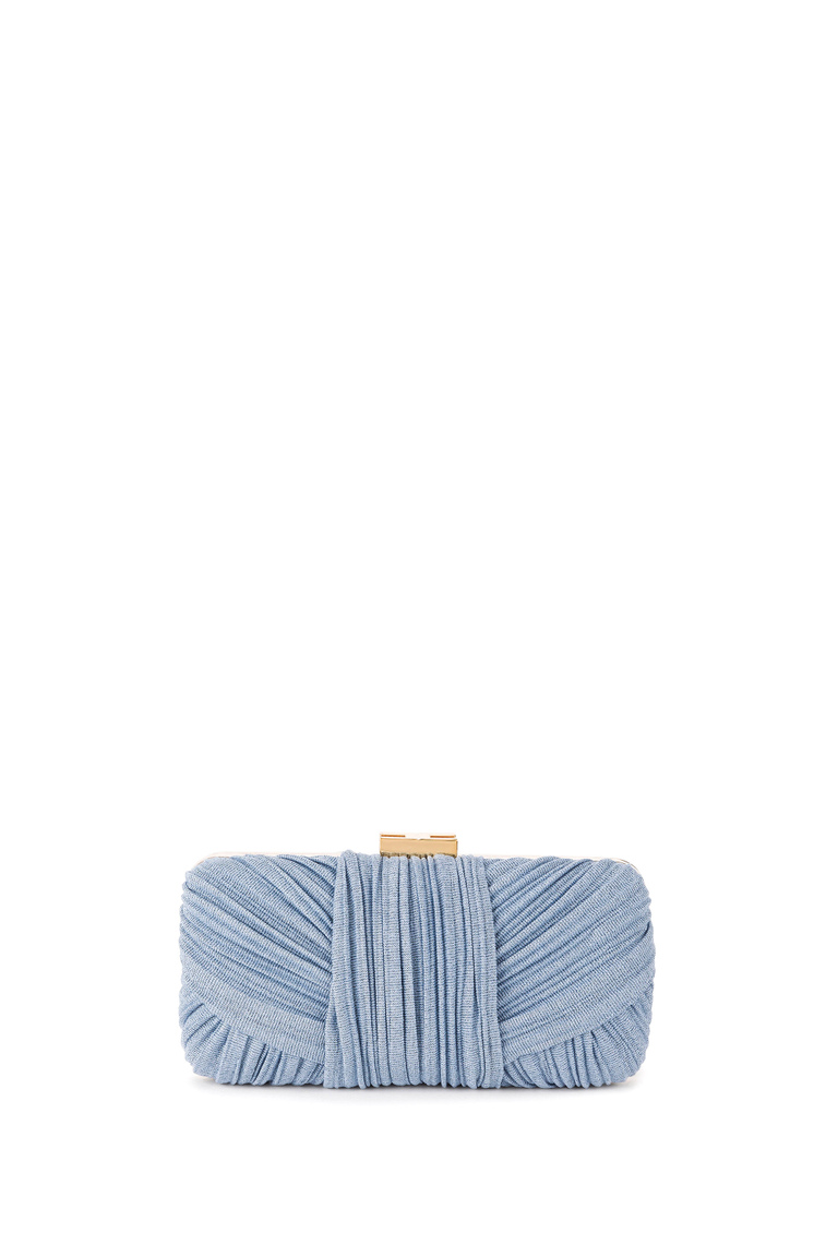 Pleated clutch bag with gold clasp - Purses | Elisabetta Franchi® Outlet