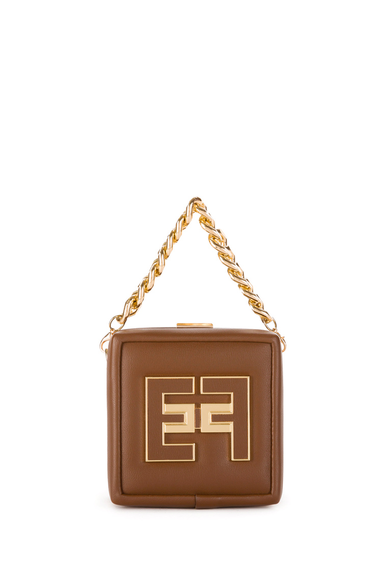 Mini clutch con logo e catena - Bags | Elisabetta Franchi® Outlet