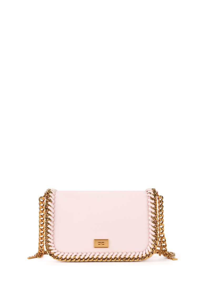 Shoulder bag with chain profile - Bags | Elisabetta Franchi® Outlet