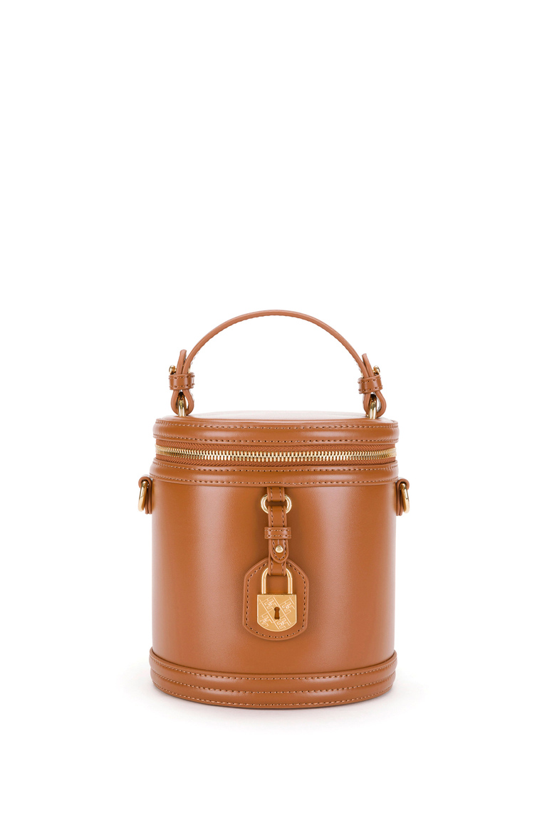 Mini vanity bag with logoed padlock - Bags | Elisabetta Franchi® Outlet