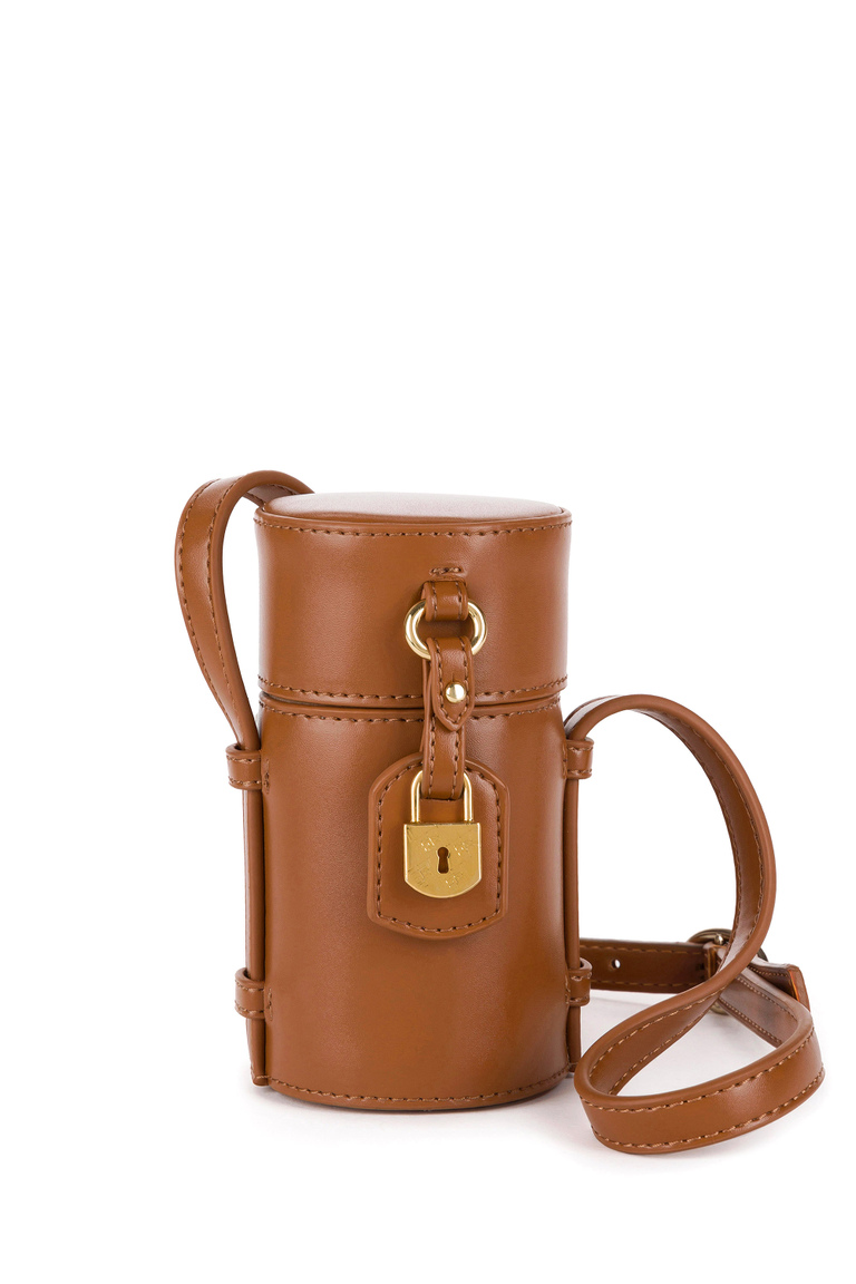 Bauletto-Tasche zum Umhängen mit Logo-Vorhängeschloss - Bags | Elisabetta Franchi® Outlet