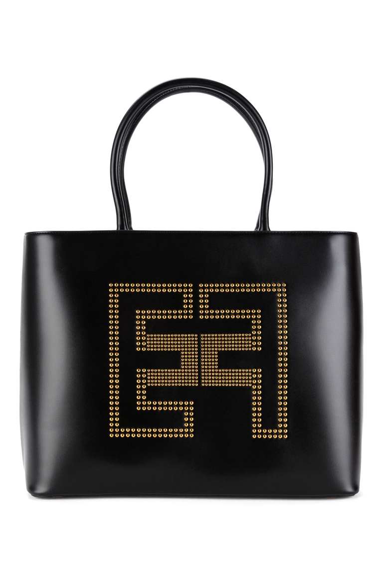 Studded logo shopper - Bags | Elisabetta Franchi® Outlet