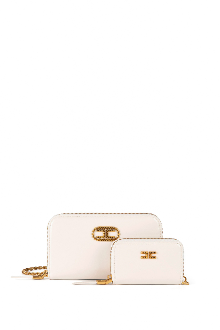 Deep Night wallet with shoulder strap - Bags | Elisabetta Franchi® Outlet