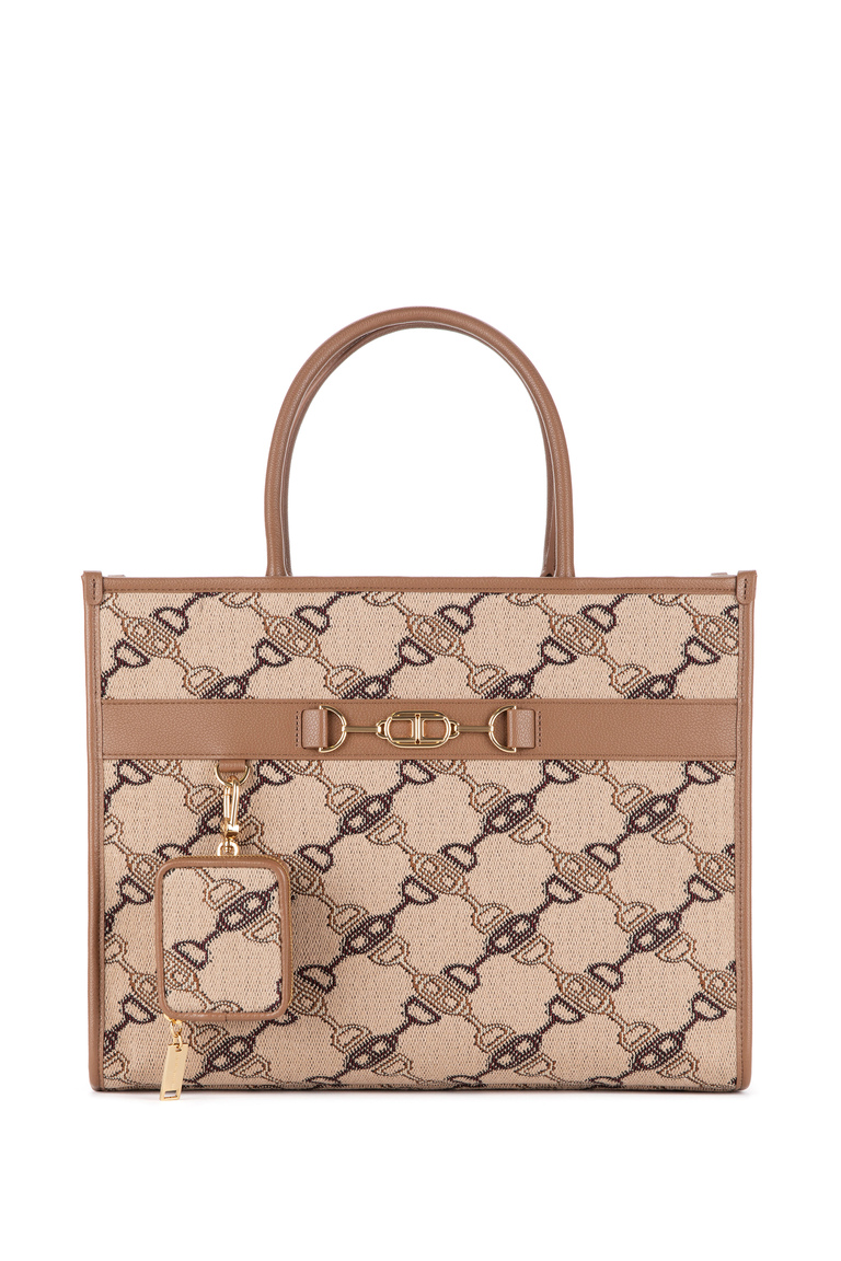 Woven shopper - Hand Bags | Elisabetta Franchi® Outlet