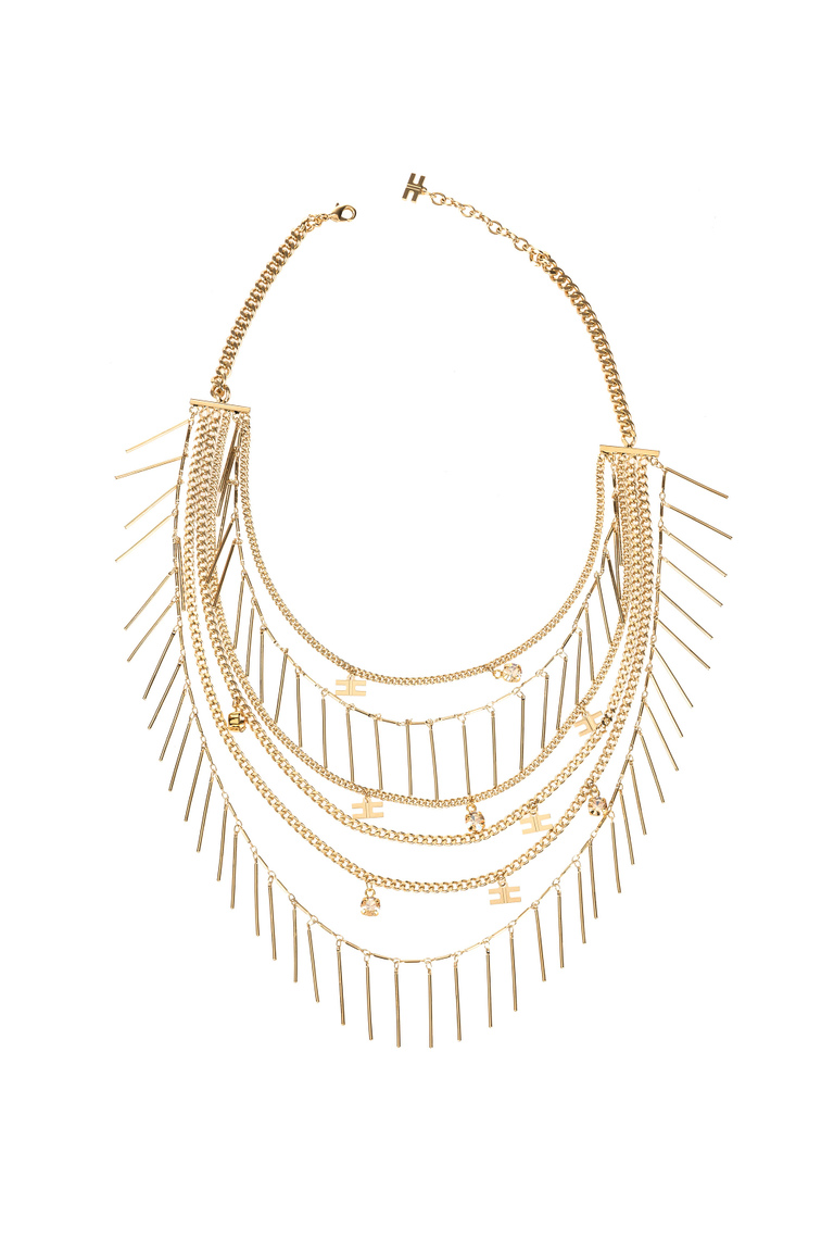 Mehrreihige, halsnahe Halskette - Accessories | Elisabetta Franchi® Outlet