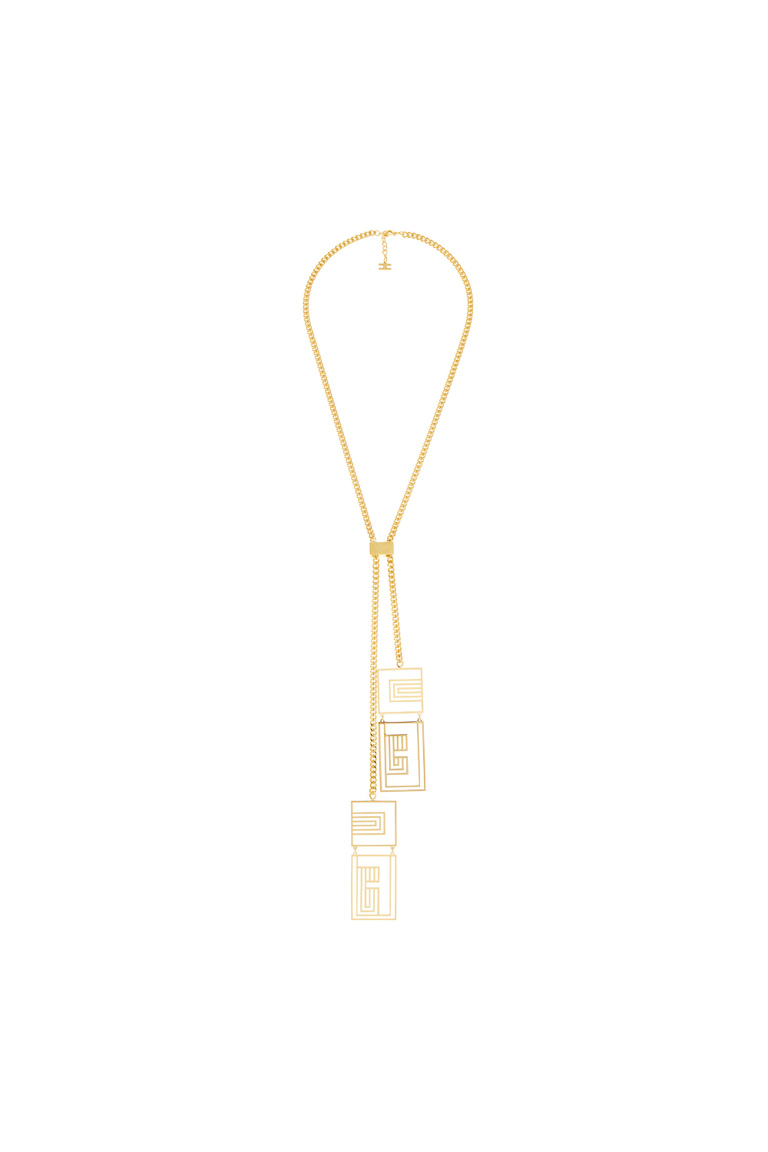 Long collier avec chaîne logo - Bijoux | Elisabetta Franchi® Outlet