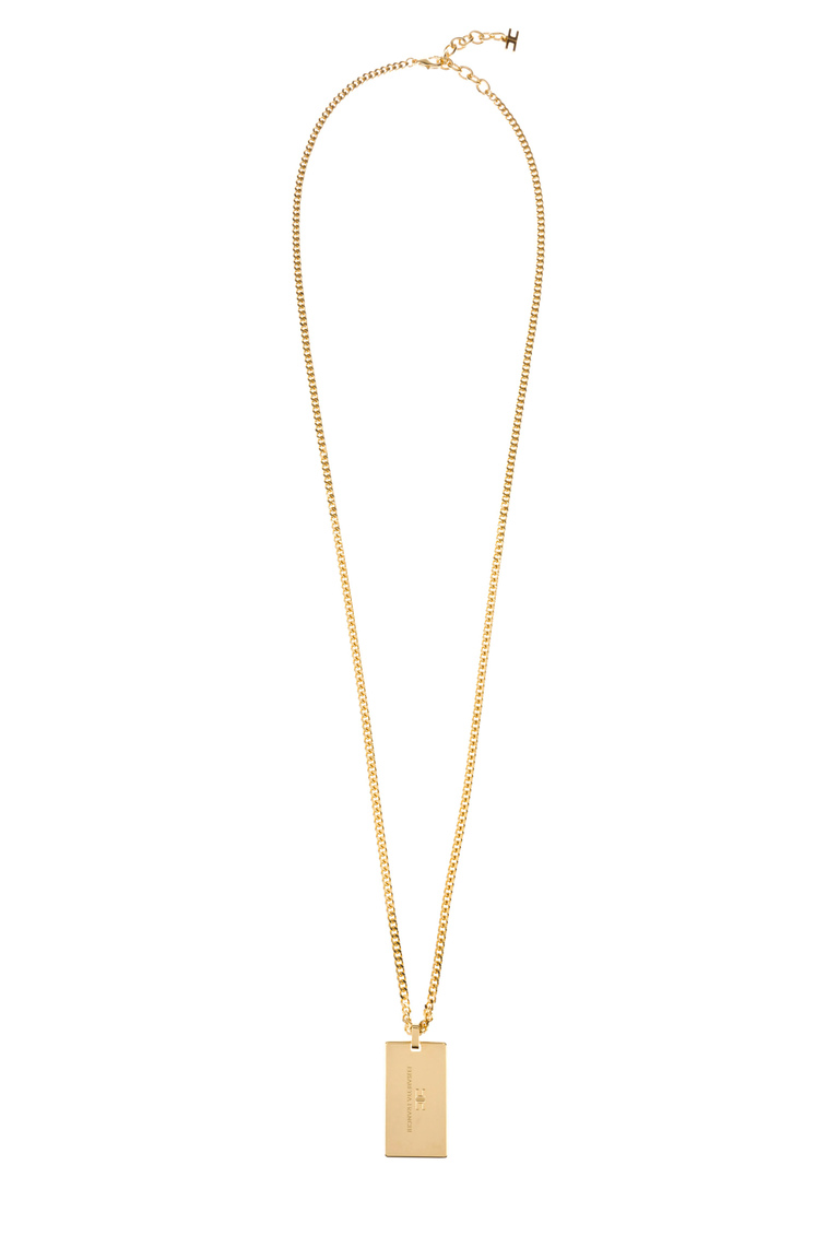 Long necklace with plate pendant - Accessories | Elisabetta Franchi® Outlet