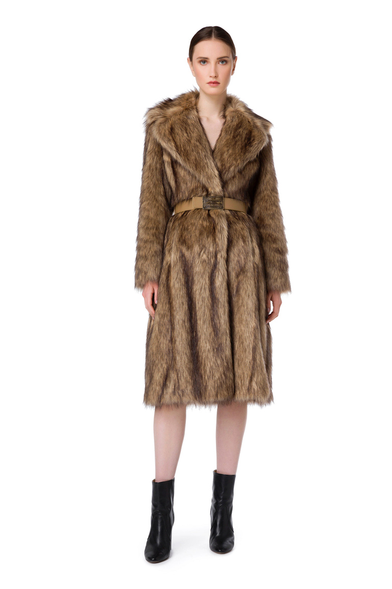 Elisabetta Franchi imitation fur - Coats And Jackets | Elisabetta Franchi® Outlet