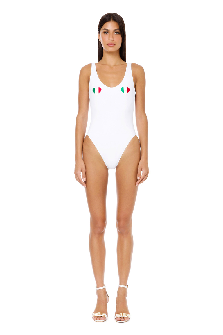 Love Italy one-piece swimsuit - Beachwear | Elisabetta Franchi® Outlet
