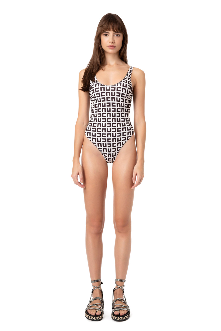 Printed Lycra one-piece swimsuit - Beachwear | Elisabetta Franchi® Outlet