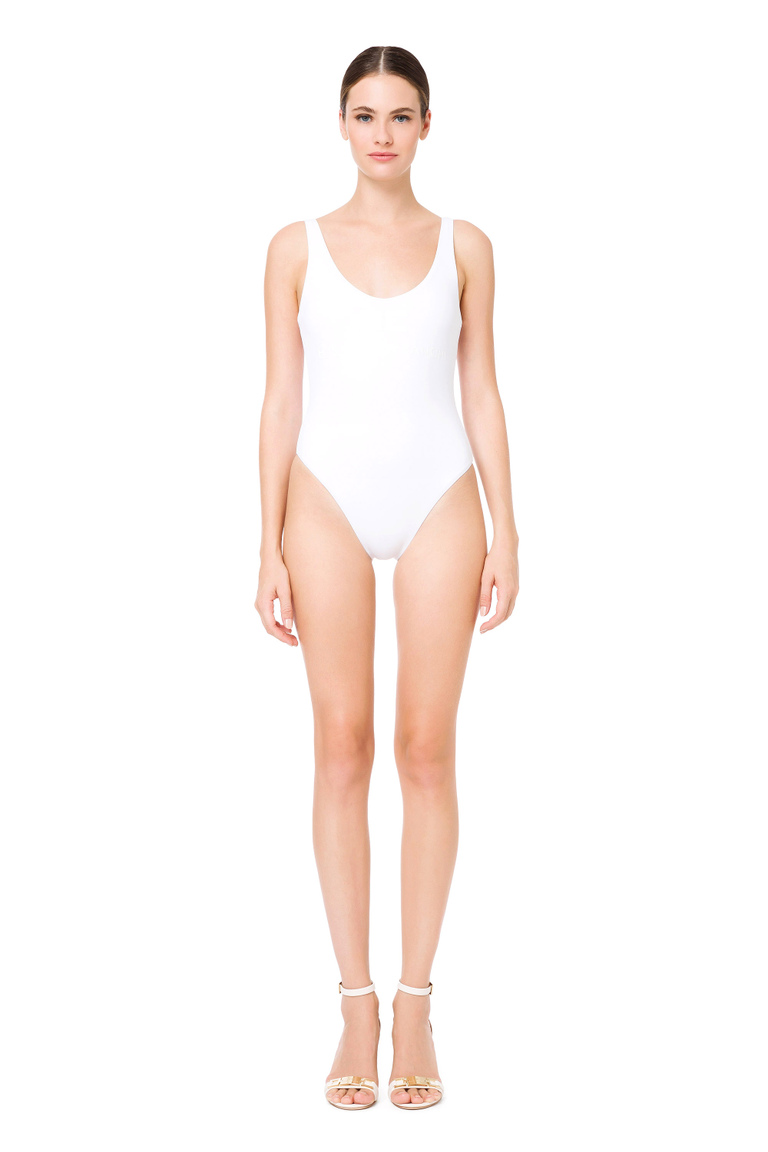 Elisabetta Franchi logo one-piece swimsuit - Beachwear | Elisabetta Franchi® Outlet