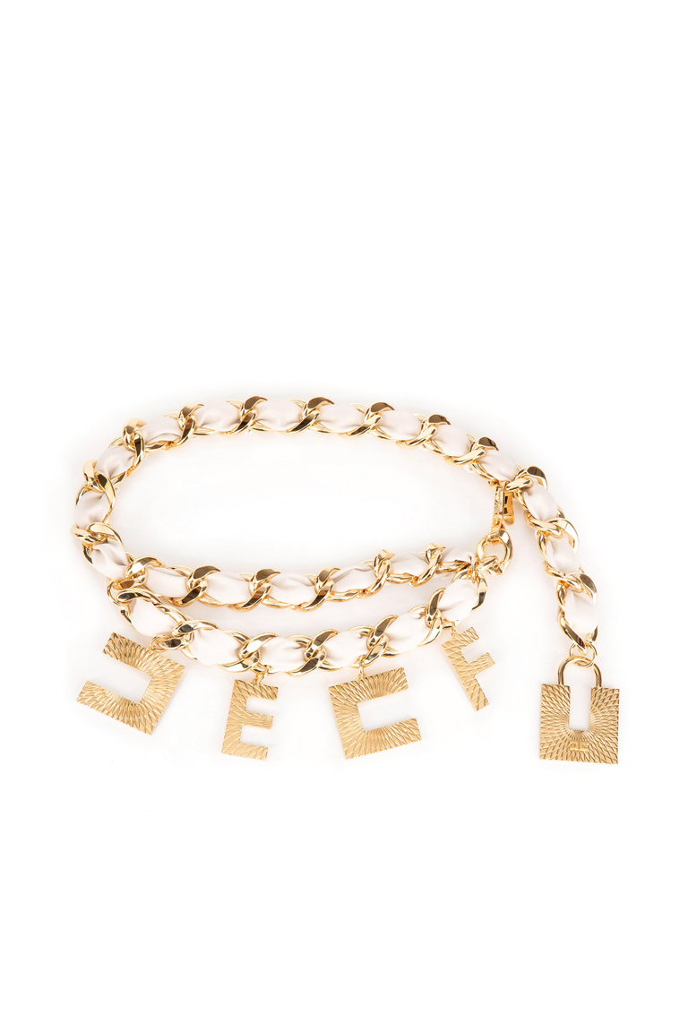Chain belt with charms - Belts | Elisabetta Franchi® Outlet
