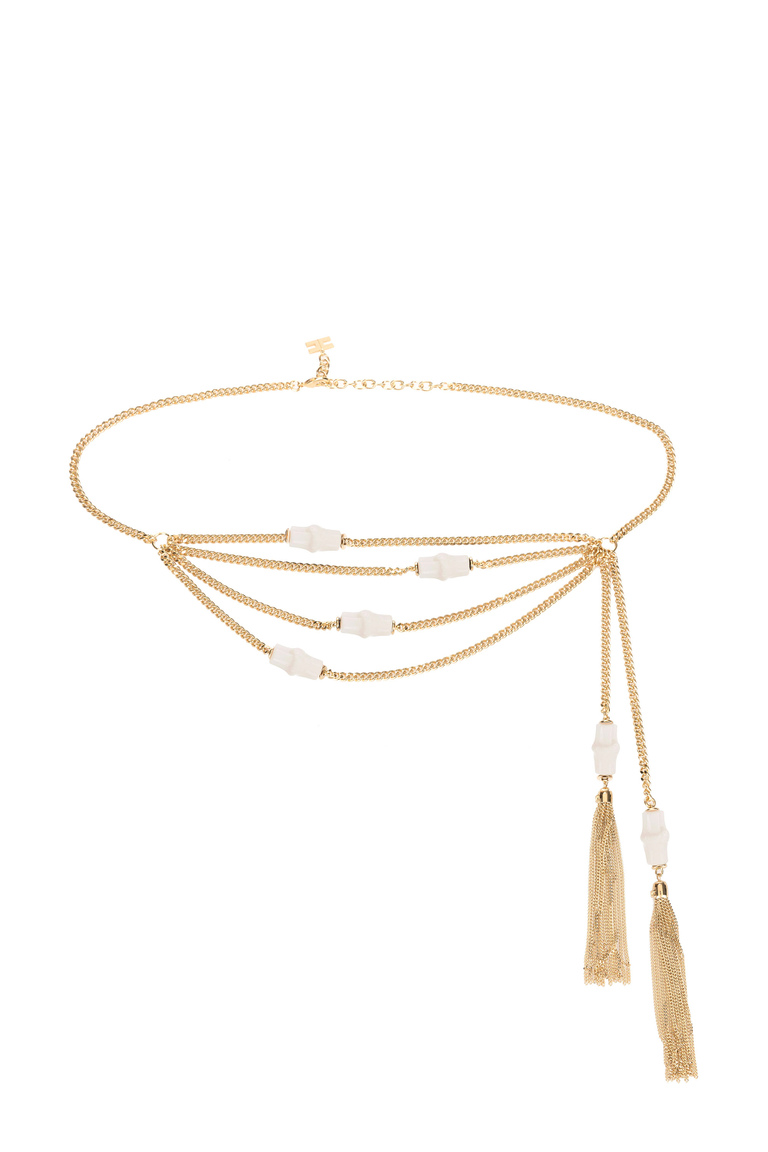 Chain belt with strands - Accessories | Elisabetta Franchi® Outlet