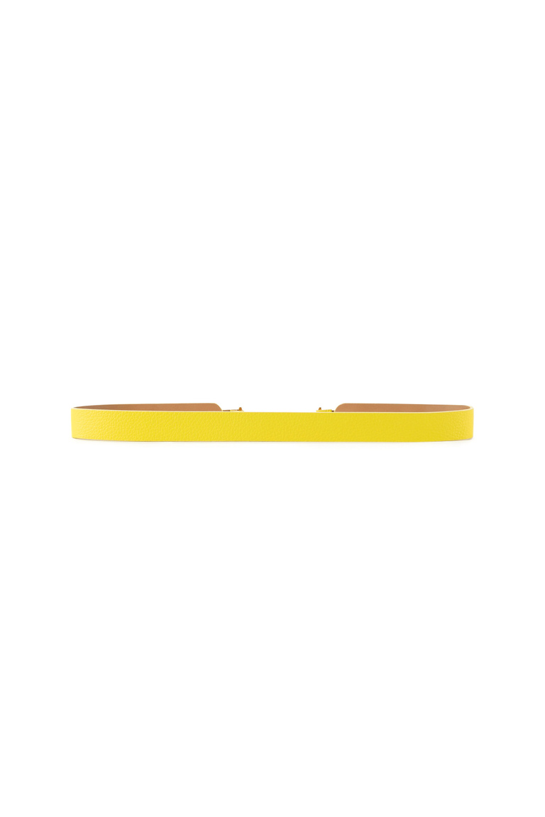 Cinturón fino de piel sintética con corchete - Cinturones | Elisabetta Franchi® Outlet
