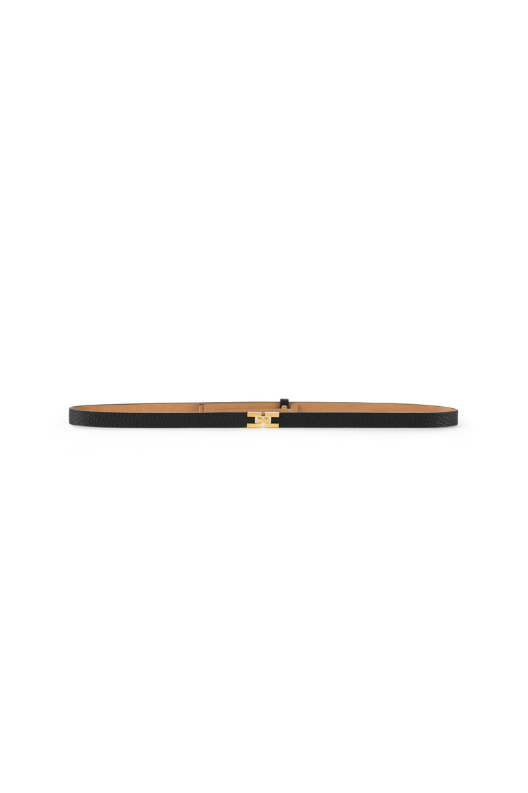 Thin leather belt with logo - Accessories | Elisabetta Franchi® Outlet