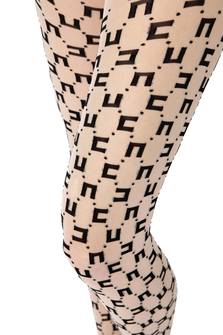 Tights with double-C logo - Accessories | Elisabetta Franchi® Outlet