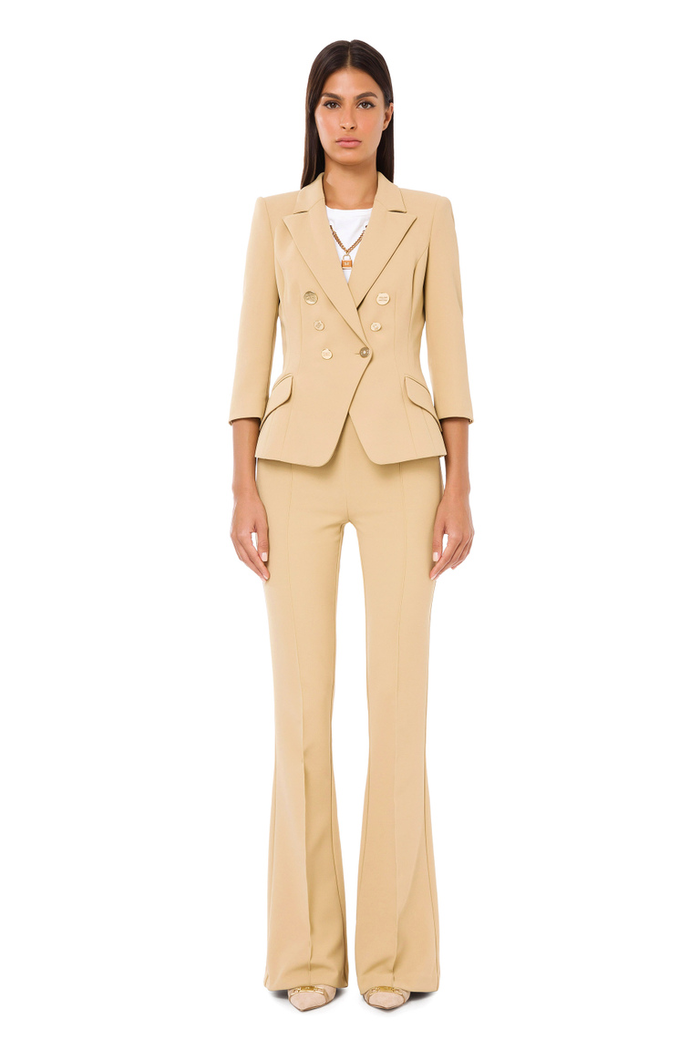 Elisabetta Franchi fitted jacket with lapels - Preview new collection | Elisabetta Franchi® Outlet