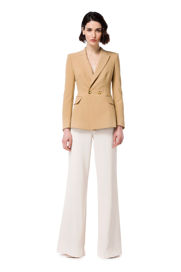 Jacket with light gold horse bit by Elisabetta Franchi - Coats And Jackets | Elisabetta Franchi® Outlet