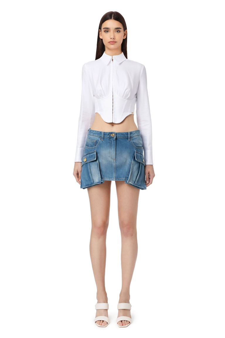 Cargo mini skirt - Skirts | Elisabetta Franchi® Outlet