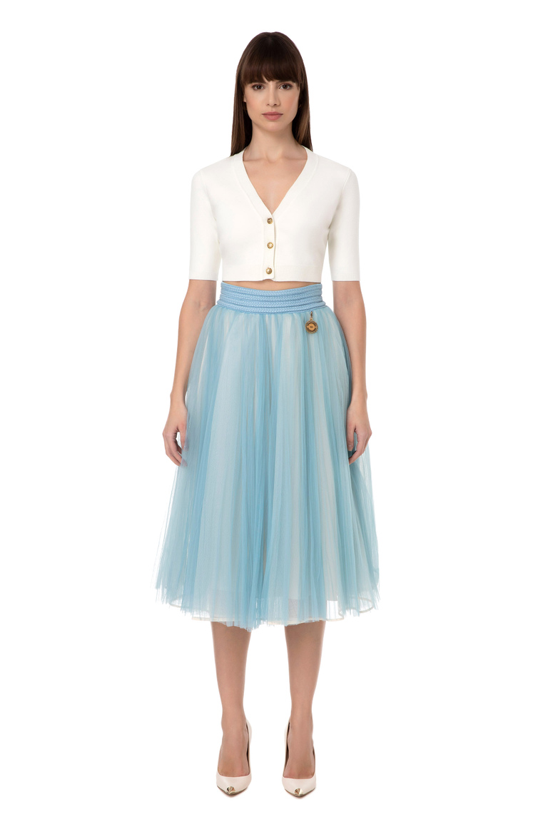 Tulle circle skirt - Skirts | Elisabetta Franchi® Outlet